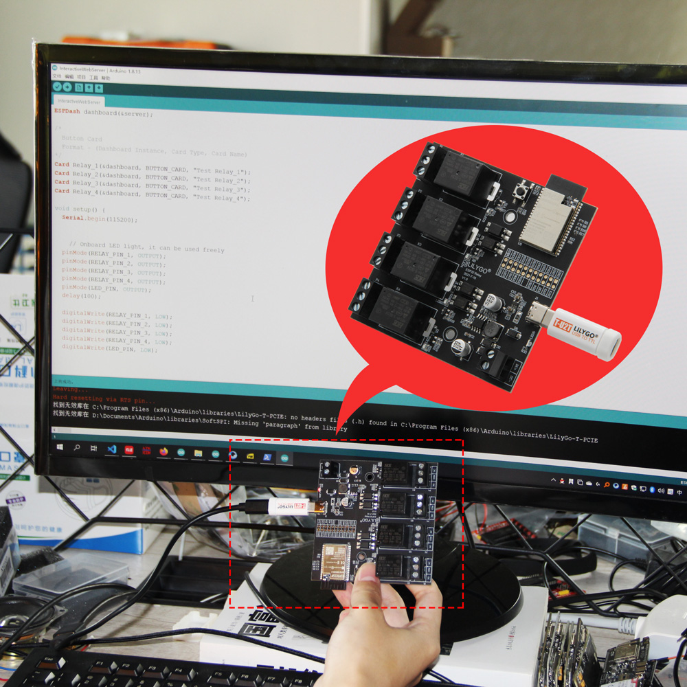 LILYGO® TTGO T-Relay ESP32 mód - Ttgo Tdisplay avaliação e preço
