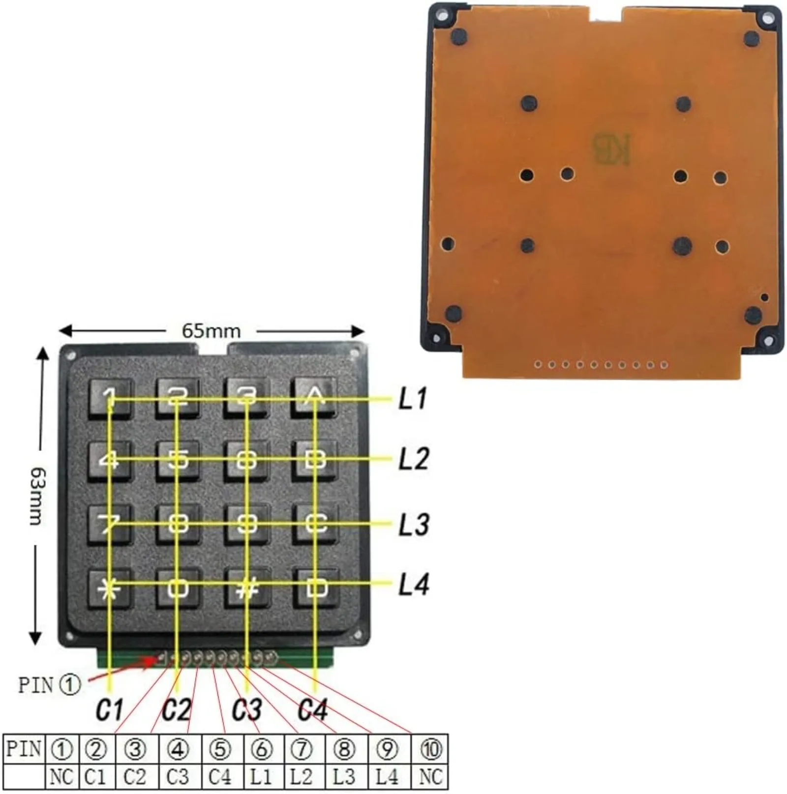 Teclado de Membrana Matricial  - Doit Esp32 avaliação e preço