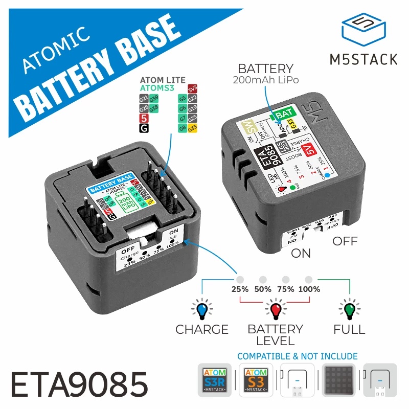 Base de Bateria Recarregável M - M5Stack Core2 avaliação e preço