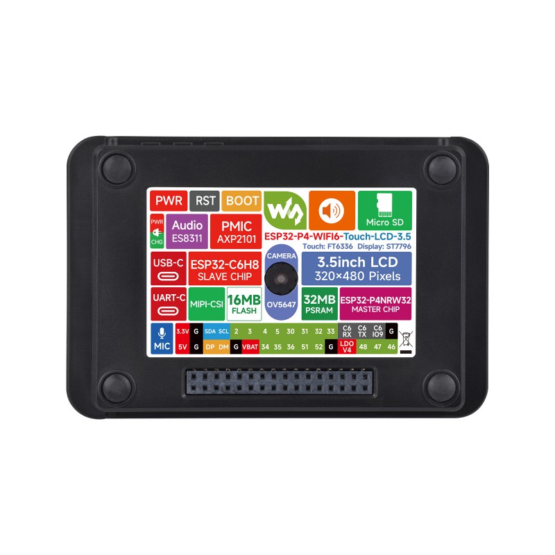 Placa Waveshare ESP32-P4 Wi-Fi - Waveshare Esp32 avaliação e preço